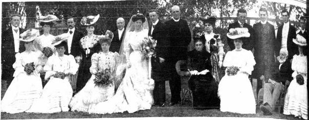Whiting Waugh wedding party 1905